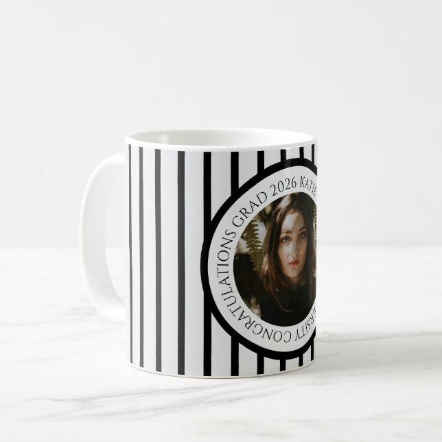Mug Félicitations élégantes modernes pour la remise de (Devant gauche)