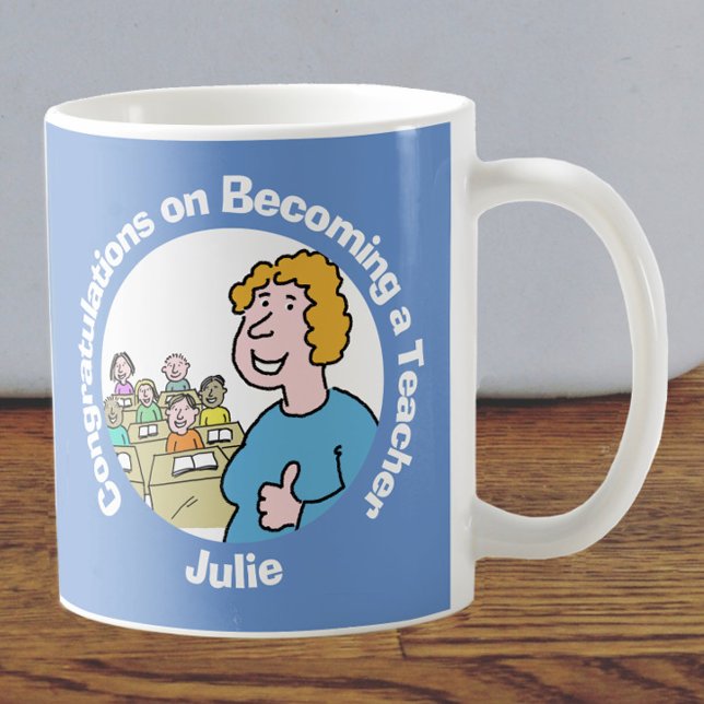 Mug Félicitations Enseignante Femme (Créateur téléchargé)