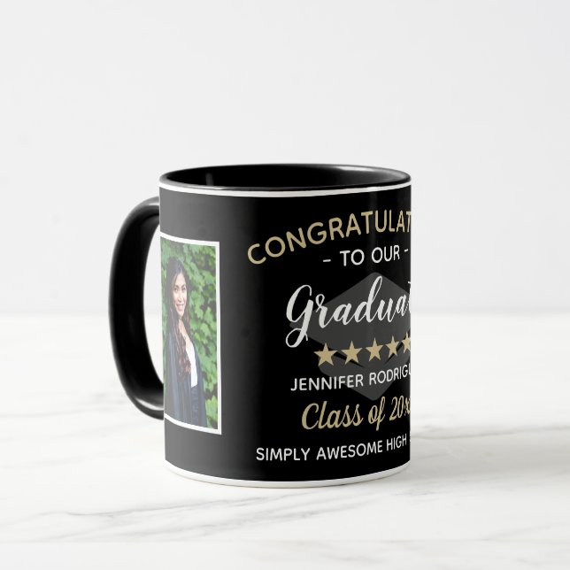 Mug Félicitations Graduate Graduate Graduate Custom 2  (Devant gauche)