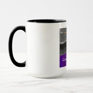 Mug Félicitations noir et pourpre