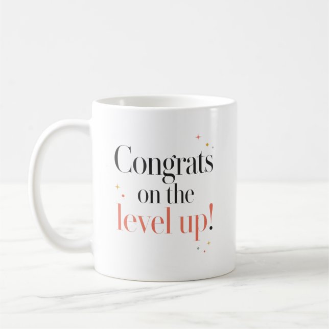Mug Félicitations pour le Niveau Supérieur (Gauche)