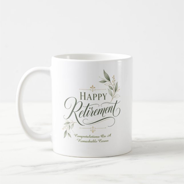 Mug Félicitations pour une carrière remarquable (Gauche)