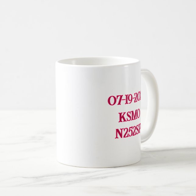 Mug Félicitations pour votre 1er vol solo (Devant droit)