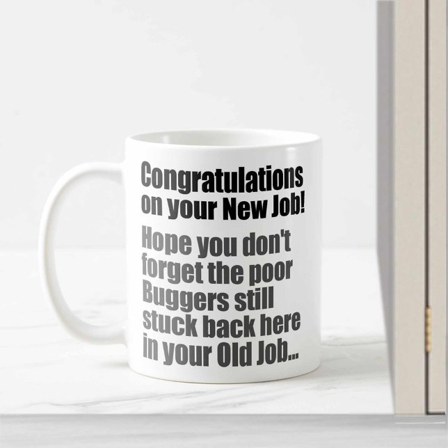 Mug Félicitations pour votre nouveau travail (Créateur téléchargé)