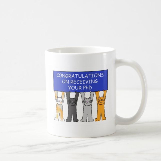 Mug Félicitations sur recevoir vos chats mignons de (Droite)