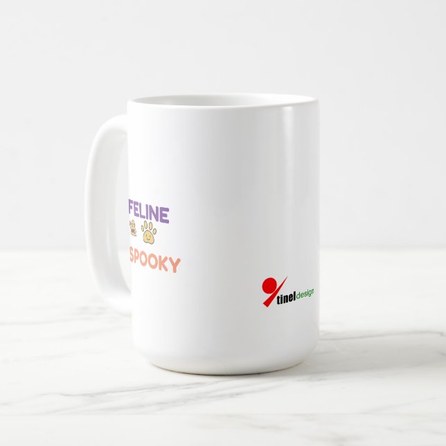 Mug Félin Effrayant – Halloween Drôle (Devant gauche)