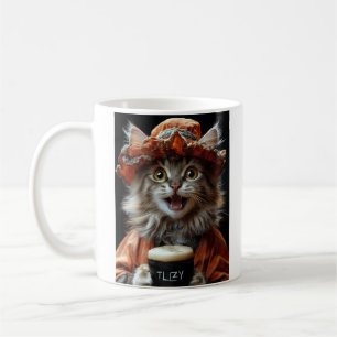 Mug Feline Aristocratique - Elegant Cat Portrait Art
