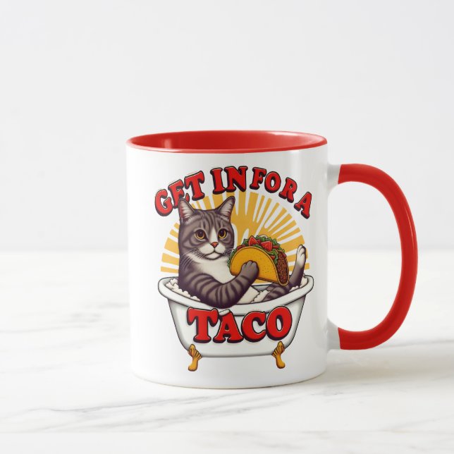 Mug Feline Fiesta dans un bain à remous (Droite)