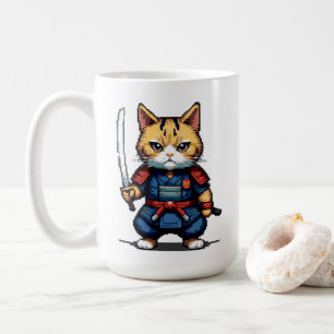 Mug Feline Samurai Warrior