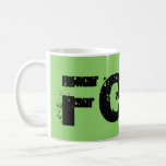 Mug Felix, caractère noir d'orphelin, caractères gras,<br><div class="desc">Felix est un caractère de l'orpheline Black.letters dans de grands caractères gras,  style urbain d'émission de TV</div>