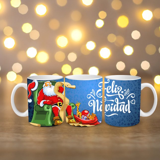 Mug "Feliz Navidad", 11 oz (Créateur téléchargé)