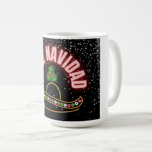 Mug Feliz Navidad Holiday Neon