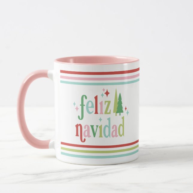 Mug Feliz Navidad | Noël rétro (Gauche)