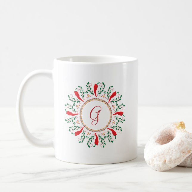 Mug Feliz Navidad Red Chile Pepper (Avec donut)