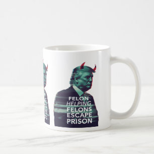 Mug Felon aide Felons mal Trump Glitch Art