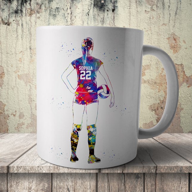 Mug Female Volleyball Player (Créateur téléchargé)