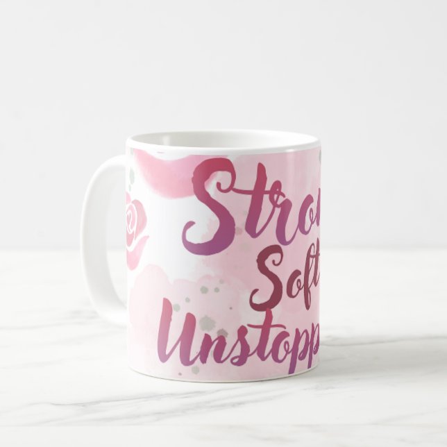 Mug Féminin Rose Clair (Devant gauche)