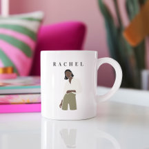 Mug féminine minimaliste moderne Mug