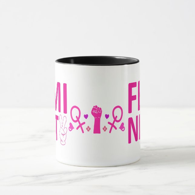Mug Féminisme, droits de la femme (Centre)