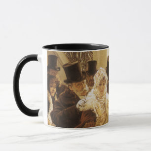 Mug Femme à la Mode par Tissot, Art Victorien Ancien