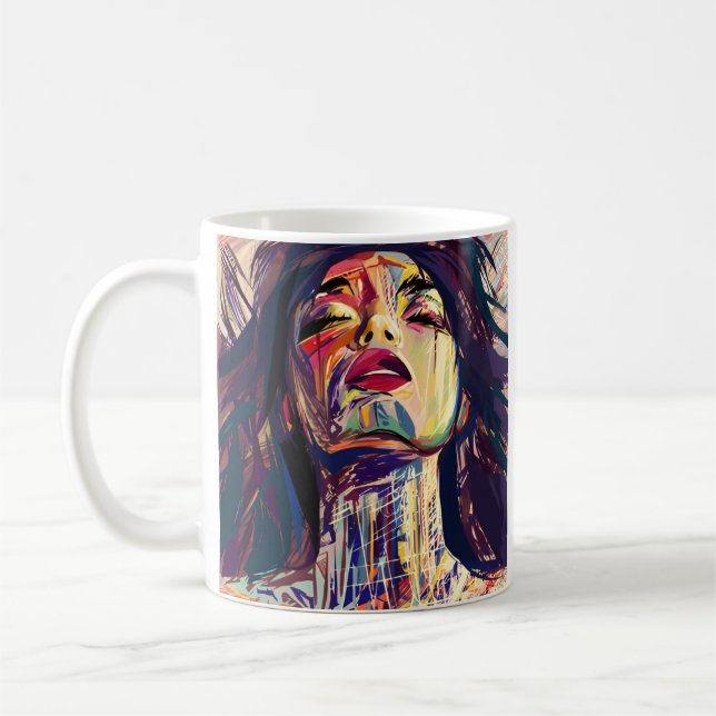 Mug Femme Abstraite (Gauche)