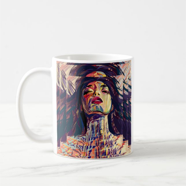 Mug Femme Abstraite et expressive (Gauche)