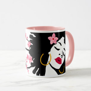 Mug Femme afro-florissante