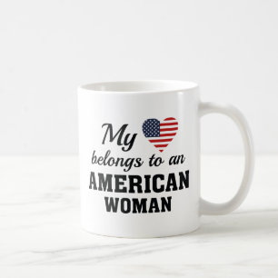 Mug Femme américaine du coeur