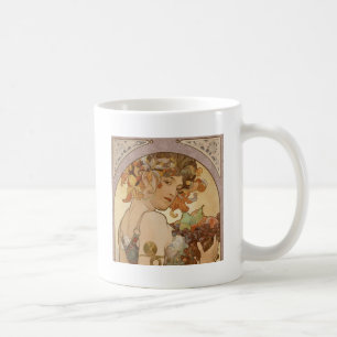 Mug Femme Art Nouveau Mucha Belle