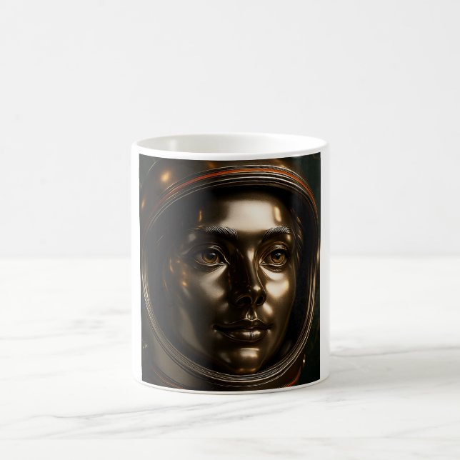 Mug Femme astronaute hyperréaliste (Centre)