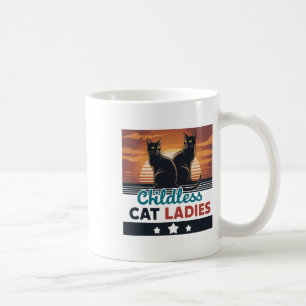 Mug Femme au chat sans enfants Voter Vintage Enfant sa