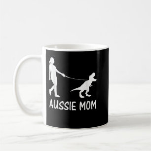 Mug Femme australienne berger chien Dinosaure Aussie