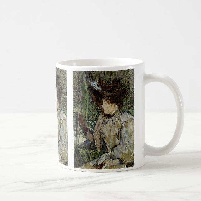 Mug Femme avec gants par Toulouse-Lautrec (Droite)