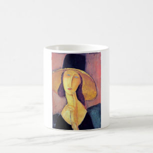 Mug Femme avec grand Casquette, Modigliani
