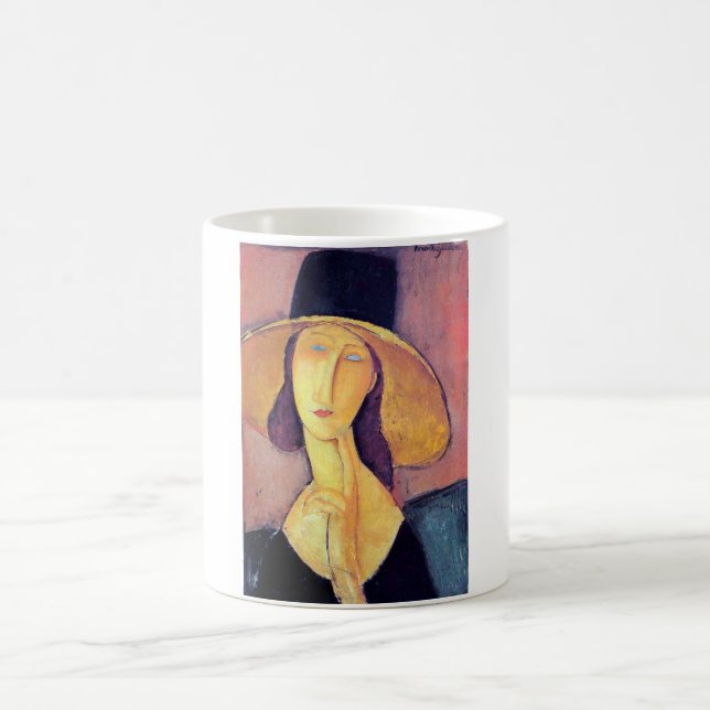 Mug Femme avec grand Casquette, Modigliani (Centre)