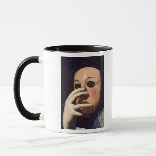 Mug Femme avec un masque (Gauche)