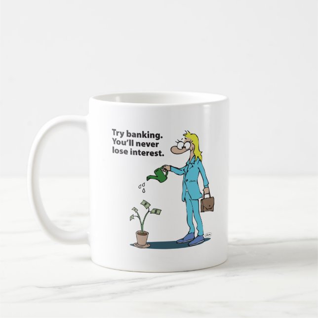 Mug Femme banquière (Gauche)