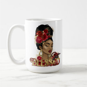 Mug Femme bénite de la Reine noire Melanin Sista