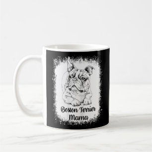 Mug Femme Boston Terrier Mama Bleached Chien mignon Ma