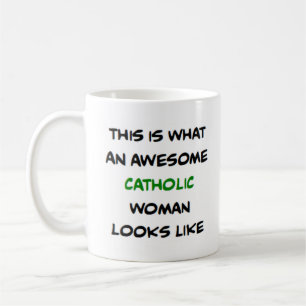 Mug femme catholique, formidable
