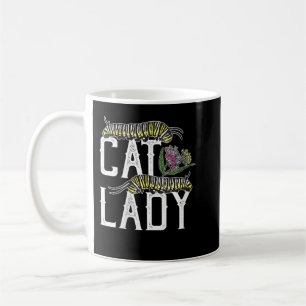 Mug Femme Chat Lady - Funny Monarch Papillon Caterpil
