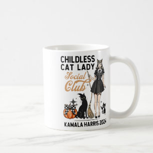Mug Femme chatte sans enfants Voter Halloween sorcière