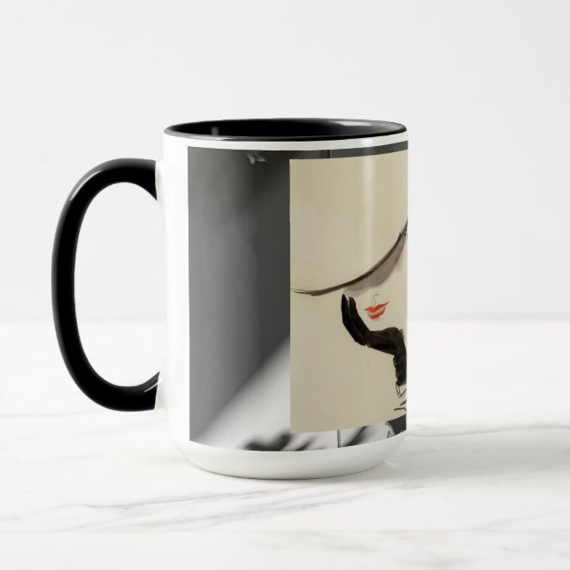 Mug femme confiante (Gauche)