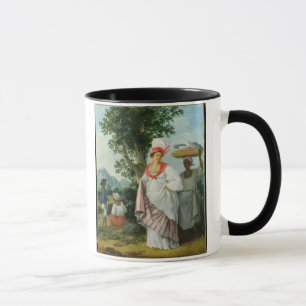 Mug Femme créole indienne occidentale avec son employ