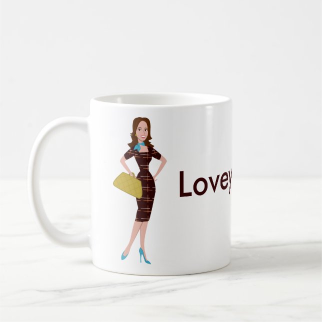 Mug Femme d'affaires élégante et tape-à-l'oeil (Gauche)