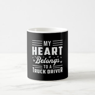 Mug Femme De Camions Mon Coeur Appartient À Un Conduct