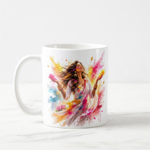 Mug Femme de la fête Holi