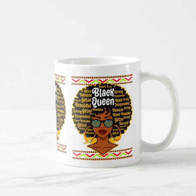 Mug Femme de la reine noire Melanin JunetDix Sista Que (Droite)