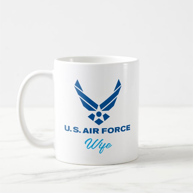 Mug Femme de l'armée de l'air américaine personnalisée (Gauche)
