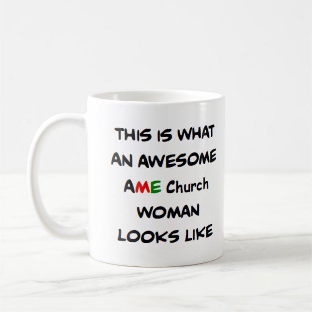 Mug femme de l'église ame, incroyable (Gauche)